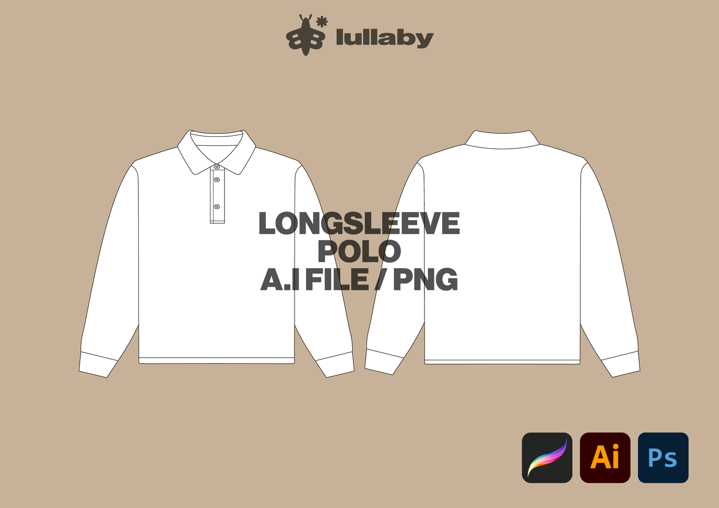 Longsleeve Polo Mockup